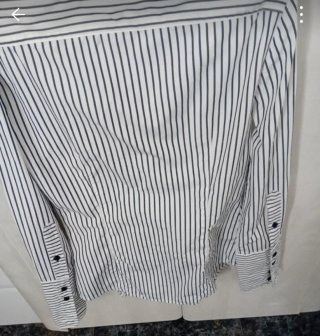 Camisa Nueva a Mango Talla M Rayas Blanco y Negro