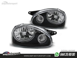 FAROS DELANTEROS OJOS DE ANGEL PARA OPEL CORSA B