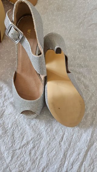 Zapatos de fiesta MENBUR Talla 37 Plateados