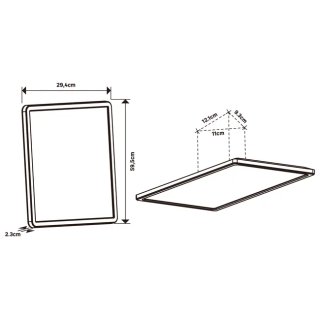 Panel LED Inspire Lano 22W 2400lm IP54