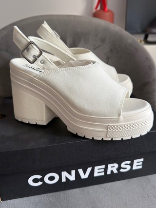 Sandalias Converse Chuck 70 Heel Mule Beige