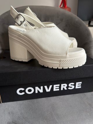 Sandalias Converse Chuck 70 Heel Mule Beige