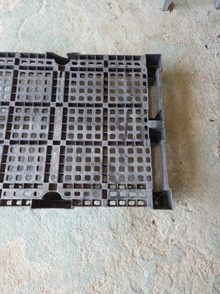 Pallet de plástico resistente