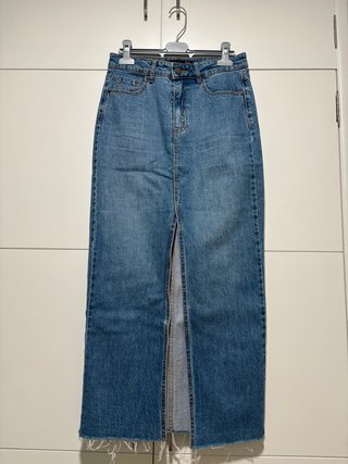 Falda vaquera larga Stradivarius T.34