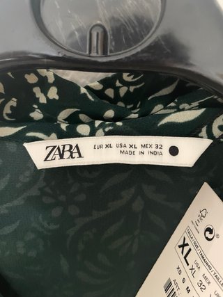 Vestido Corto Estampado Zara Talla XL Nuevo