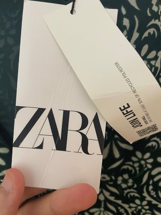 Vestido Corto Estampado Zara Talla XL Nuevo