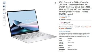 Asus Zenbook 14 OLED i7-1360P