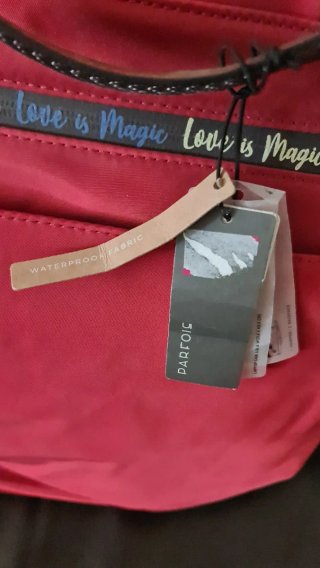 Bolso Mochila Parfois Rojo Impermeable Nuevo