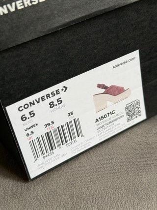 Converse Chuck 70 Heel Mule Plataforma Beige