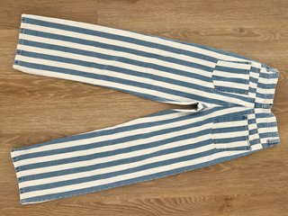 Pantalón Mango rayas azul y blanco Talla S