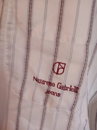Camicia Nazareno Gabrielli Uomo XL Cotone Righe