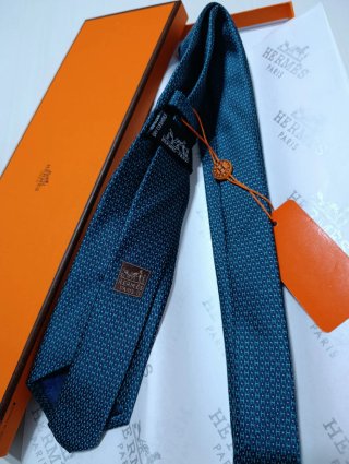 Corbata Hermès Azul y Verde