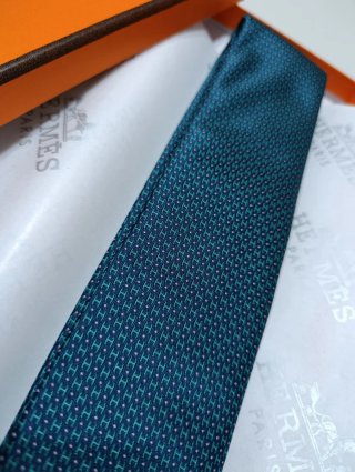 Corbata Hermès Azul y Verde