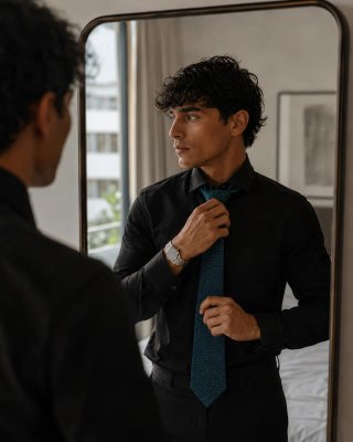 Corbata Hermès Azul y Verde