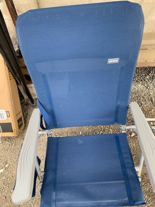 2 Sedie Pieghevoli Blu e Grigio