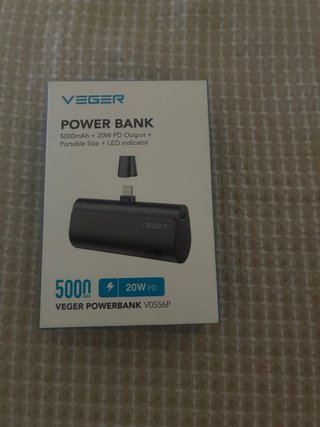 Power Bank VEGER 5000 mAh 20W PD NUEVA