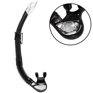 Kit Snorkel Aletas + Máscara + Tubo Kit Tropical Negro