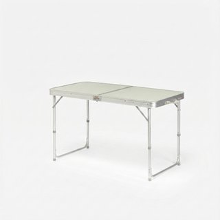 Mesa plegable de camping con 4 taburetes regulable en