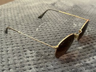 Gafas de Sol Ray-Ban Round Metal Marrón/Dorado