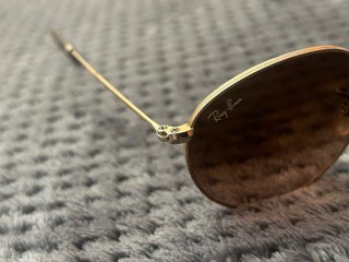 Gafas de Sol Ray-Ban Round Metal Marrón/Dorado
