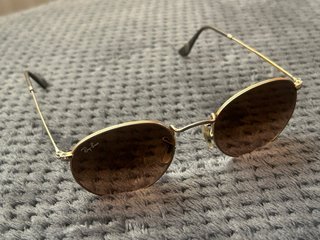 Gafas de Sol Ray-Ban Round Metal Marrón/Dorado