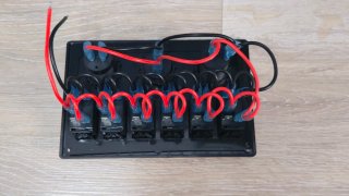 Panel 6 Interruptores + 2 Puertos (12V y 24V/USB)
