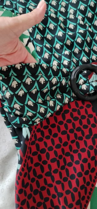 Vestido estampado midi Trucco