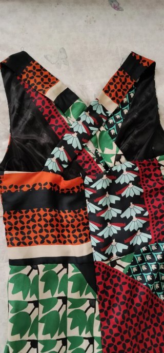 Vestido estampado midi Trucco