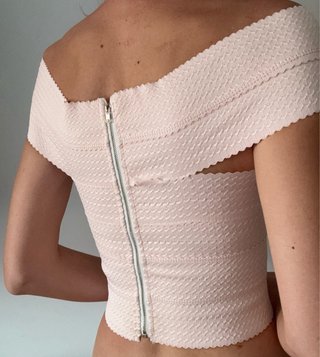 Top rosa palo talla S