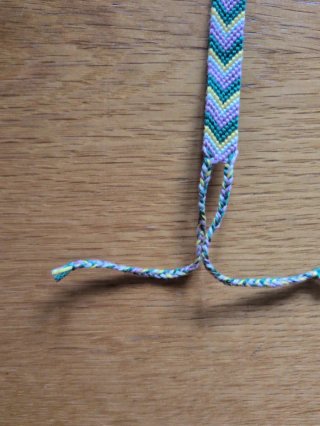 Braccialetto fatto a mano chevron