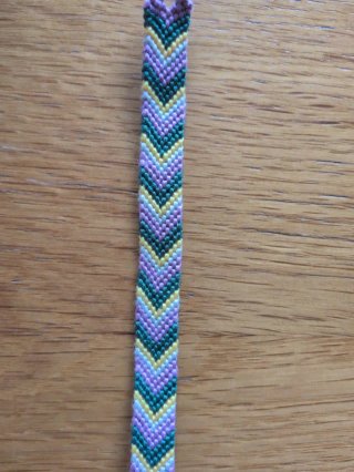 Braccialetto fatto a mano chevron