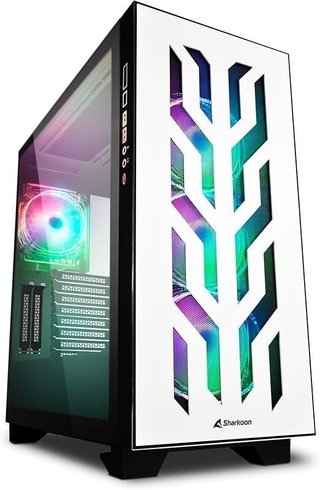 Sharkoon Elite Shark CA300T Case Gaming Bianco