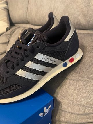 Adidas LA Trainer Scarpe Blu/Argento Tg 42