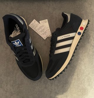 Adidas LA Trainer Scarpe Blu/Argento Tg 42