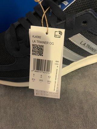 Adidas LA Trainer Scarpe Blu/Argento Tg 42
