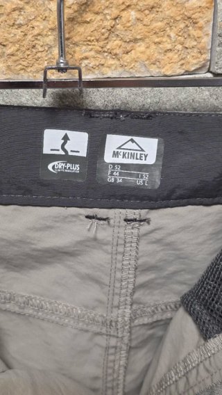Pantalón Montaña Hombre McKinley Gris Nuevo