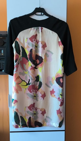 Vestido Hoss Intropia Seda Estampado Floral T.34