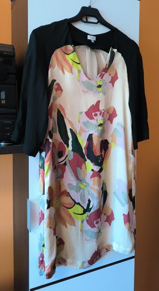 Vestido Hoss Intropia Seda Estampado Floral T.34