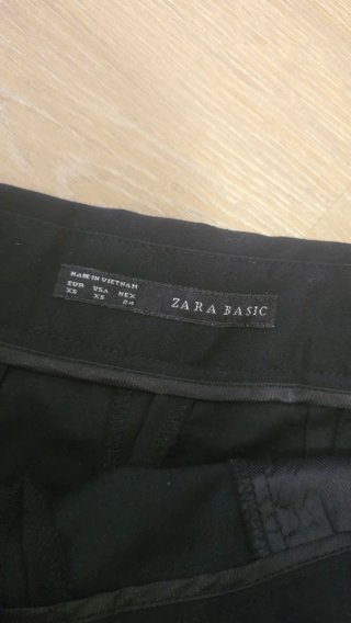 Shorts negros Talla XS Zara