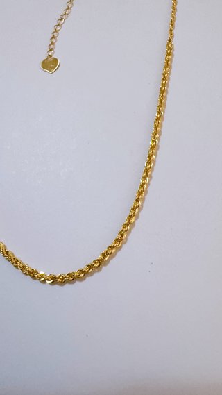 Collana Funetta degradè in oro giallo 18kt 750