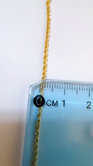 Collana Funetta degradè in oro giallo 18kt 750