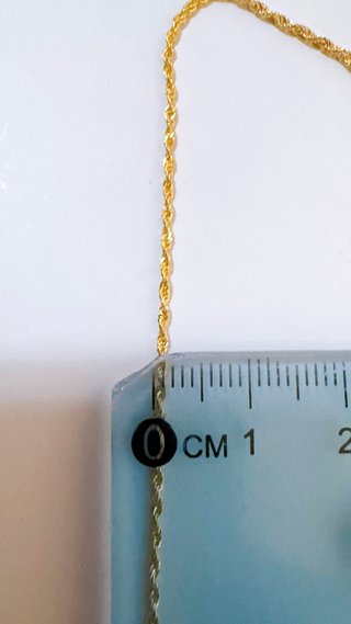 Collana Funetta degradè in oro giallo 18kt 750