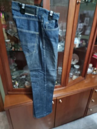 Pantalones de pana azul para hombre