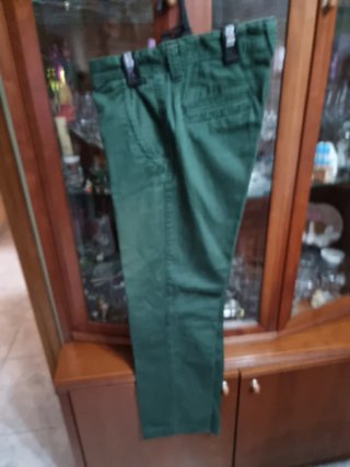 Pantalones de pana azul para hombre