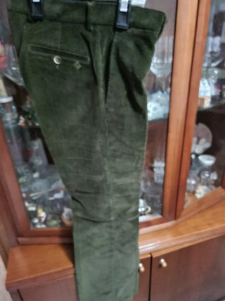 Pantalones de pana azul para hombre