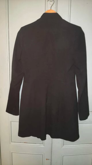 Abrigo Zara Negro Media Temporada