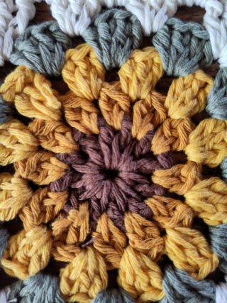 4 Sottobicchieri Girasole Fatti a Mano