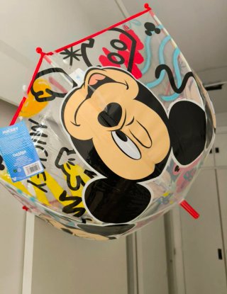 Paraguas Disney Mickey Mouse sin usar