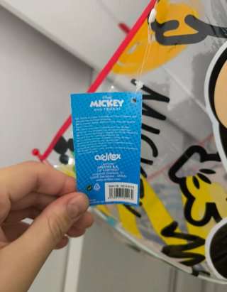 Paraguas Disney Mickey Mouse sin usar