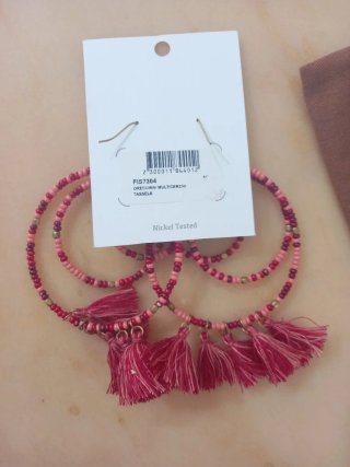 Orecchini Vestopazzo cerchi con nappine